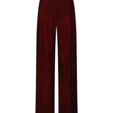 Lela Rose Stretch Cotton Molly Pant - Vermillion