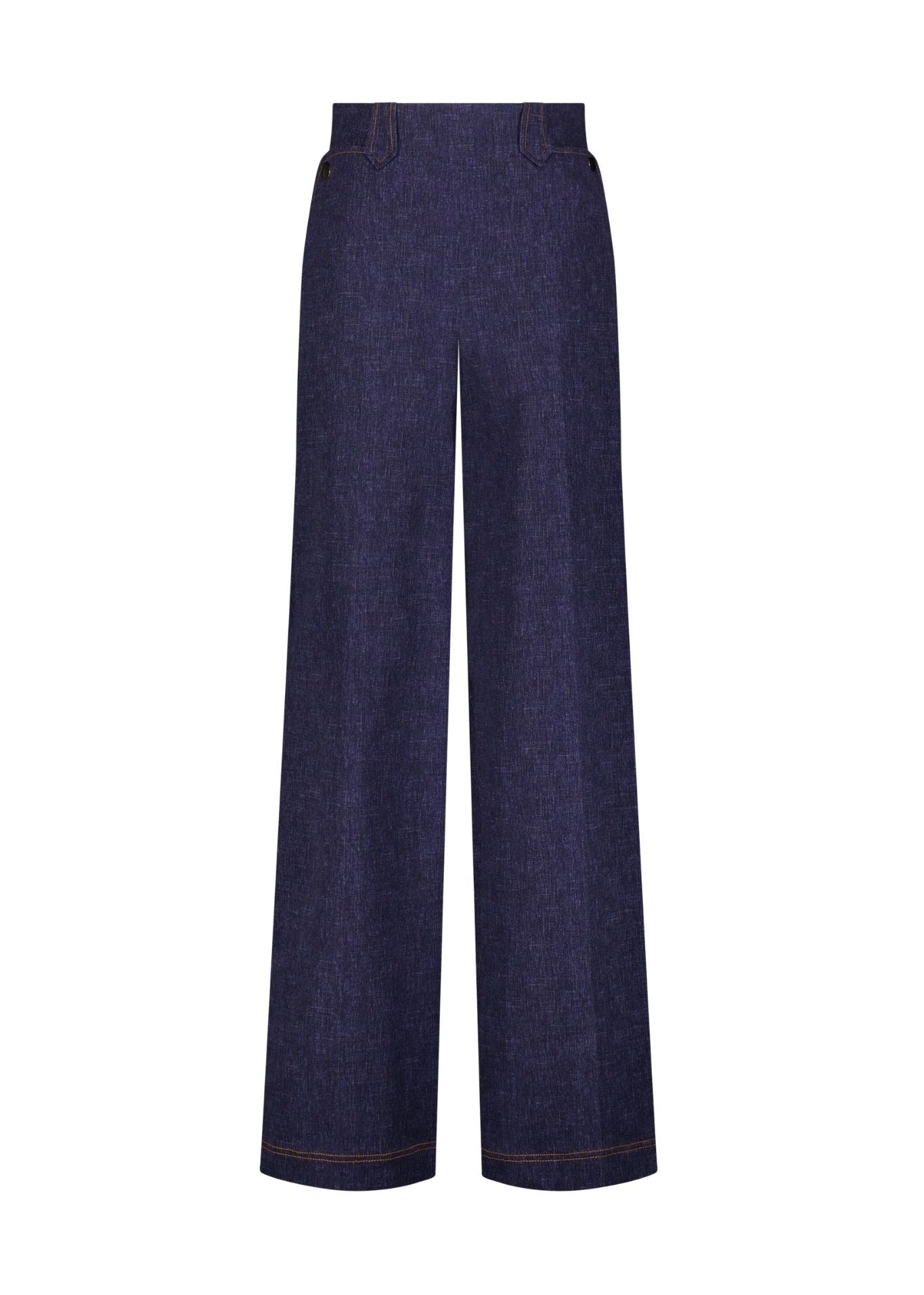 Lela Rose Stretch Denim Pant Midnight - Vermillion