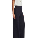 Lela Rose Stretch Denim Pant Midnight - Vermillion