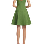 Lela Rose Stretch Denim Seamed Dress Cactus - Vermillion