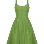 Lela Rose Stretch Denim Seamed Dress Cactus - Vermillion