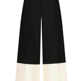 Lela Rose Stretch Twill Two - Tone Wide Leg Pant - Vermillion