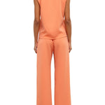 Leset Arielle Sleeveless Crew - Vermillion