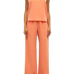 Leset Arielle Sleeveless Crew - Vermillion