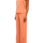 Leset Arielle Sleeveless Crew - Vermillion