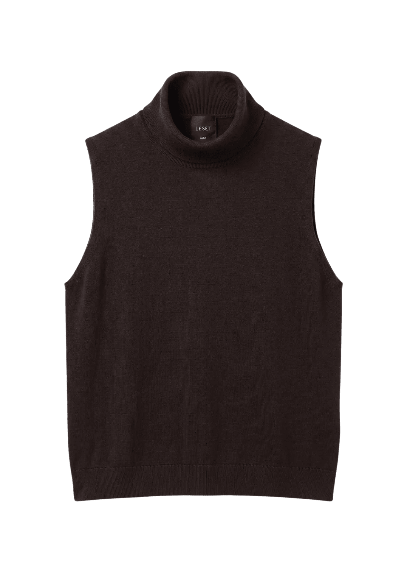 LeSet James Sleeveless Turtleneck - Vermillion