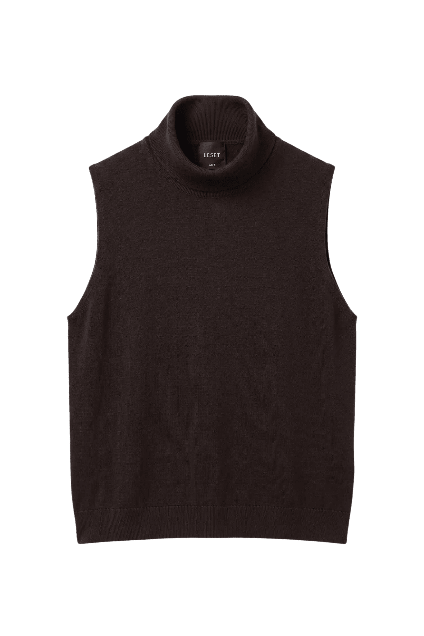 LeSet James Sleeveless Turtleneck - Vermillion