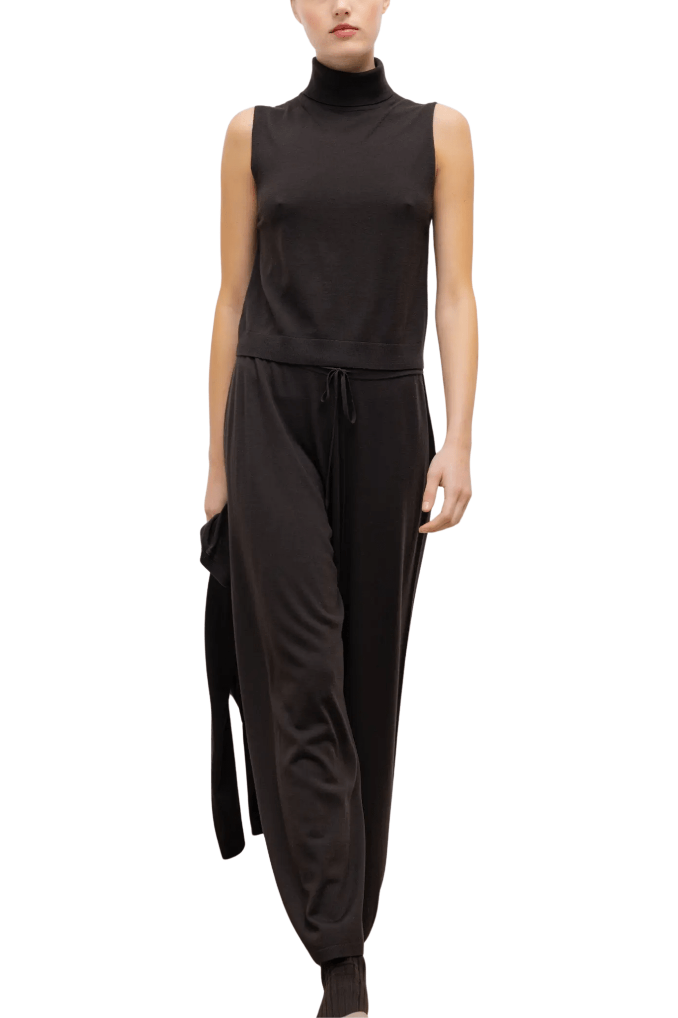 LeSet James Sleeveless Turtleneck - Vermillion