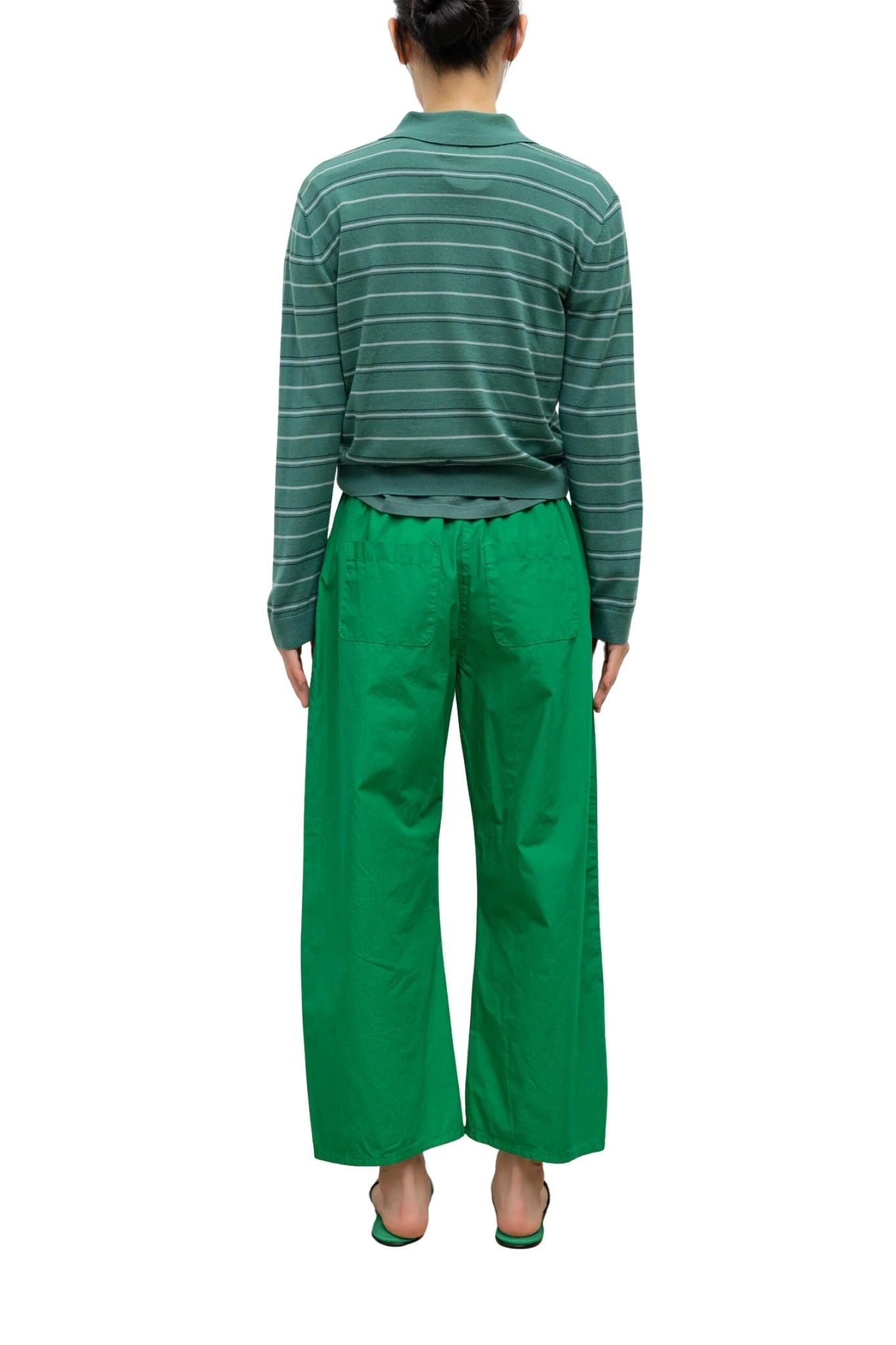 Leset James Stripe Polo - Vermillion