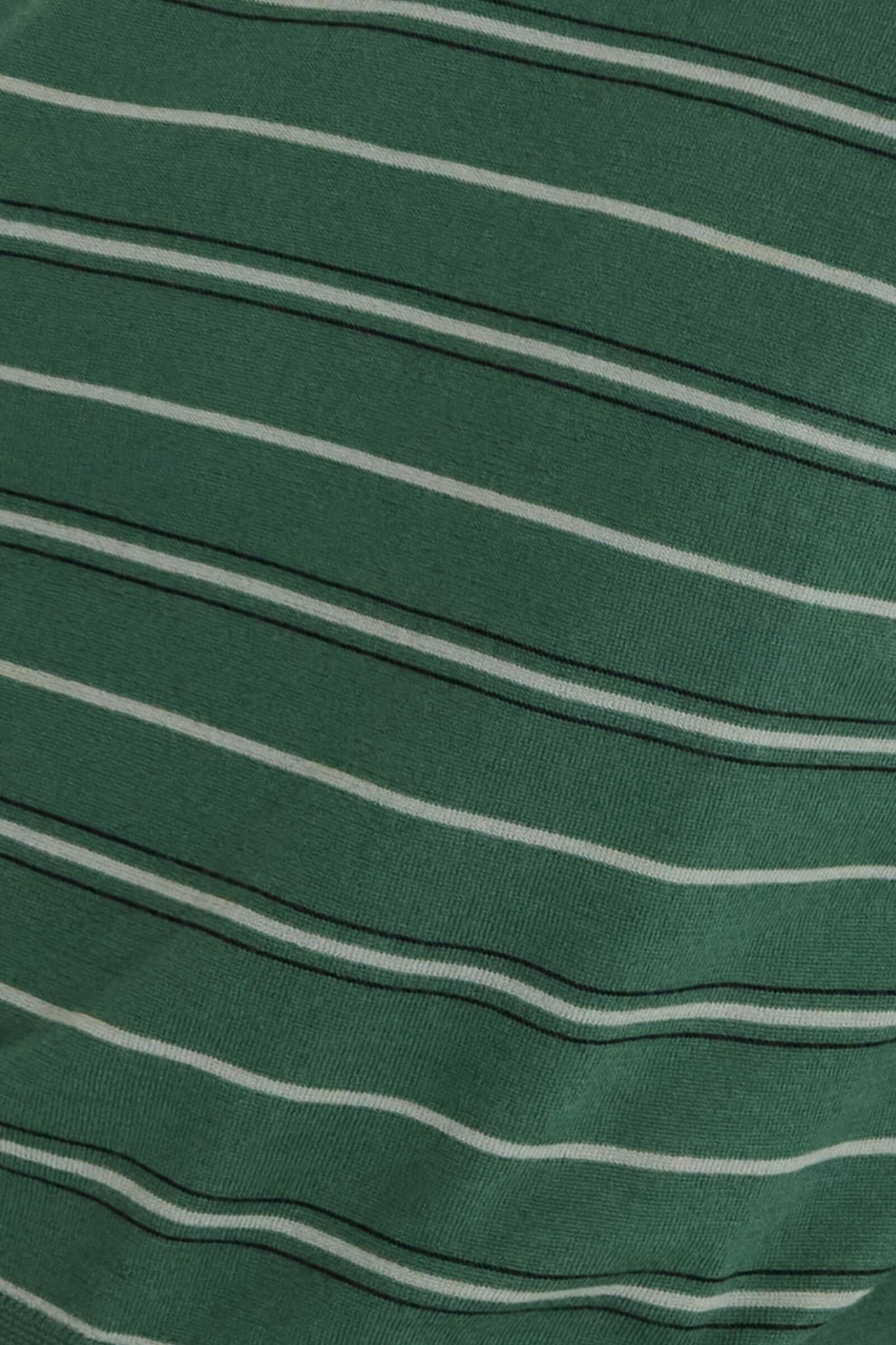 Leset James Stripe Polo - Vermillion