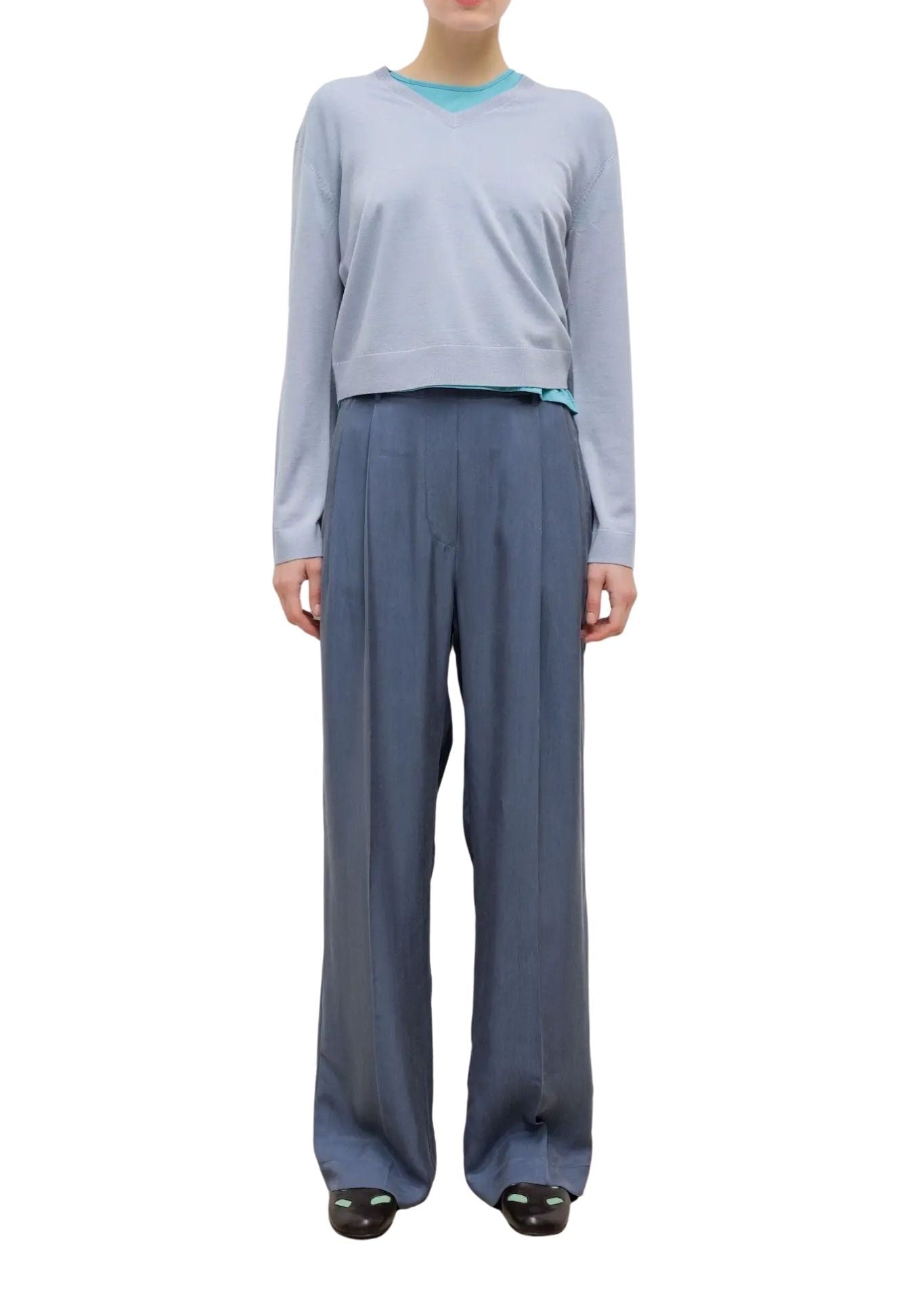 LeSet James V Neck - Vermillion