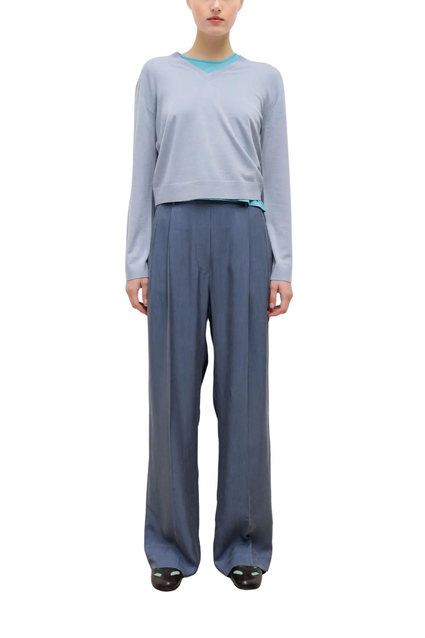 LeSet James V Neck - Vermillion