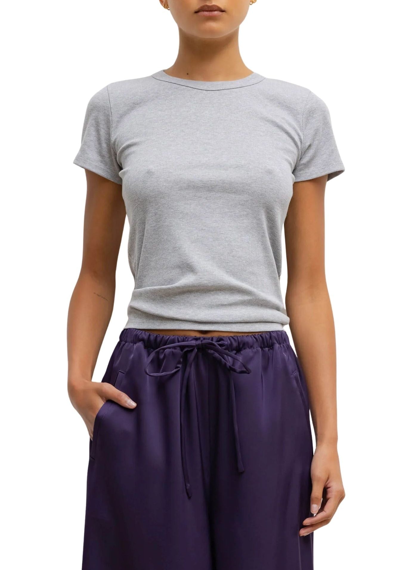 Leset Kelly Slim Fit Tee - Vermillion