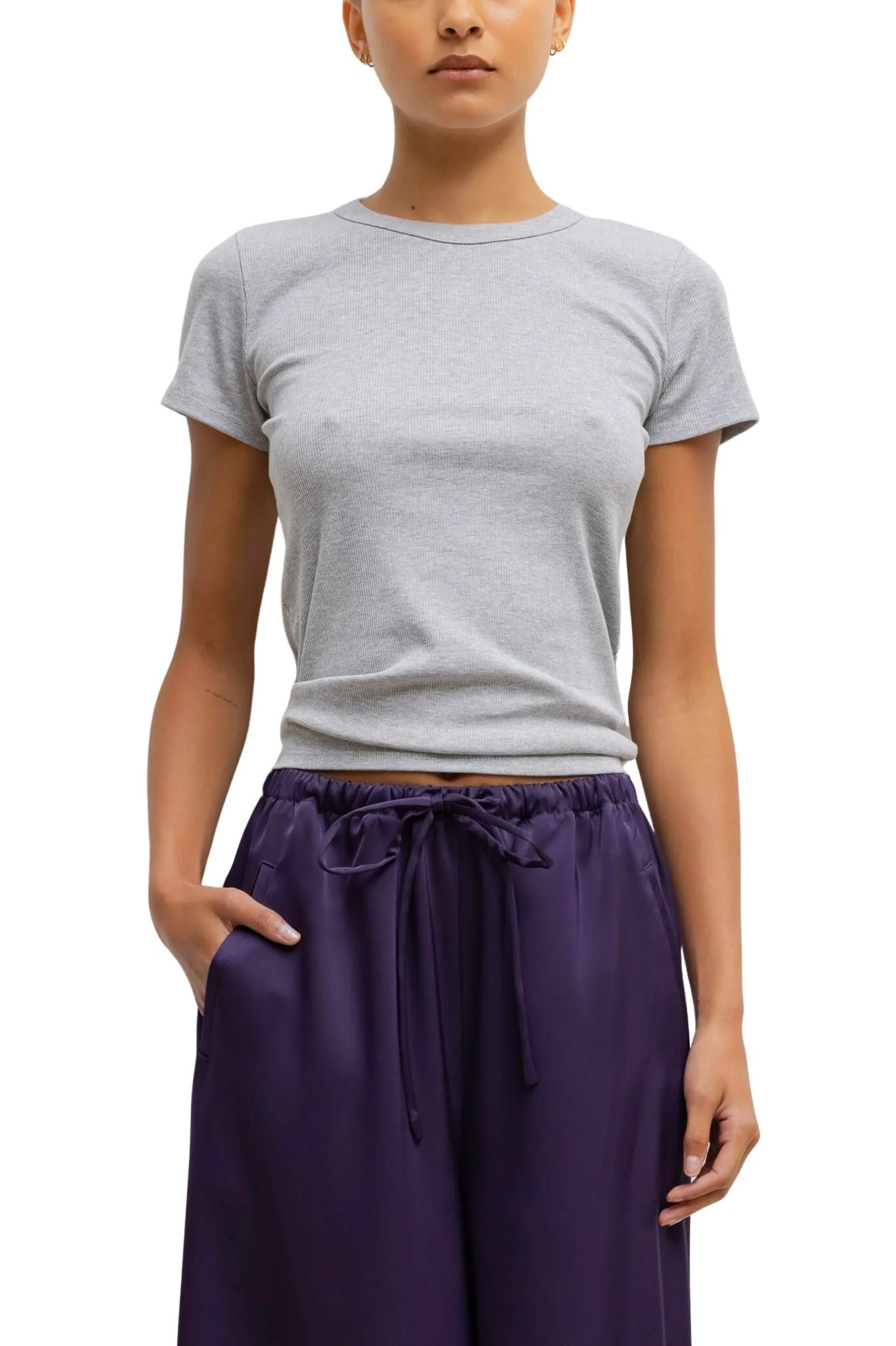 Leset Kelly Slim Fit Tee - Vermillion