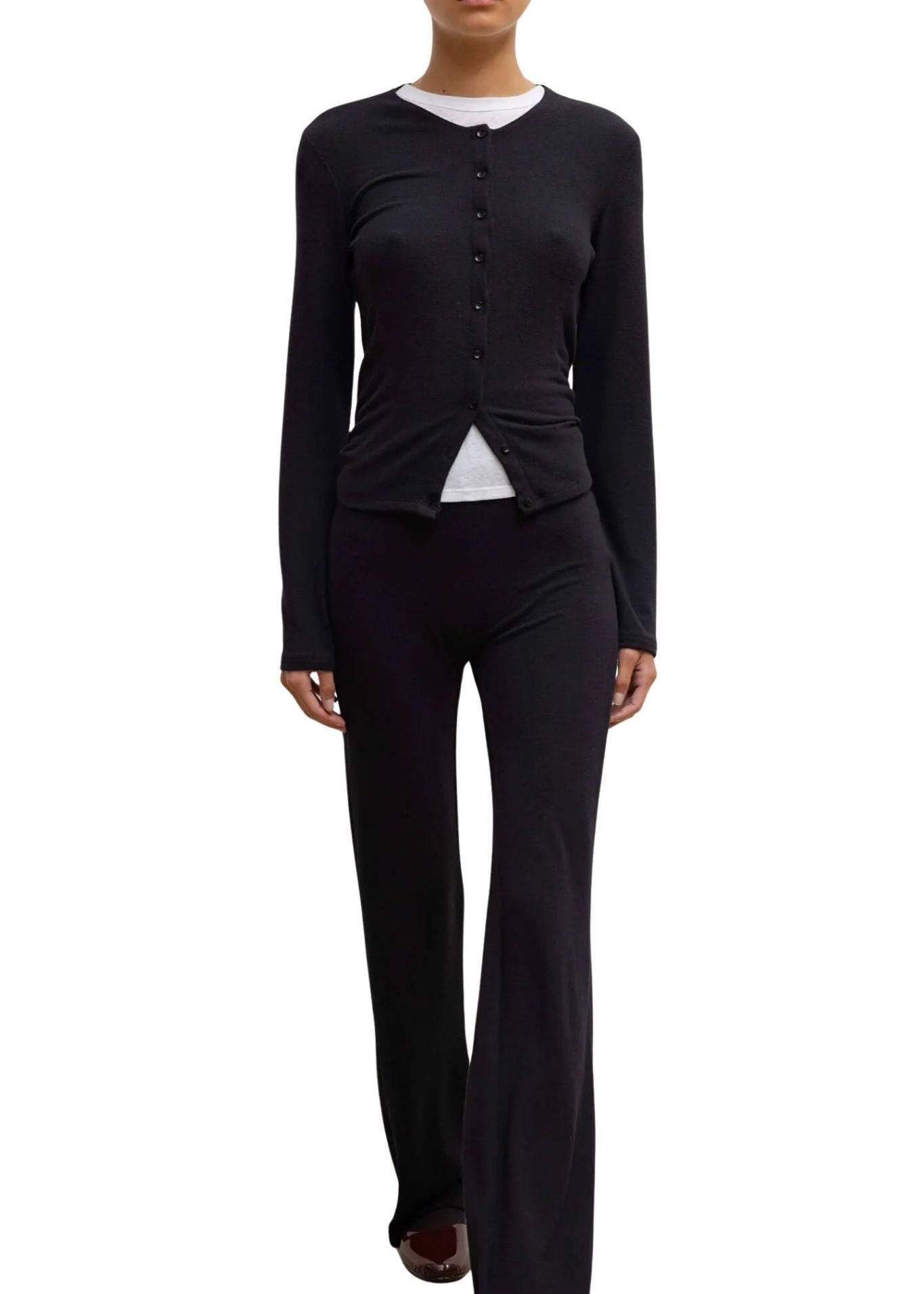 LeSet Lauren Classic Cardigan - Vermillion
