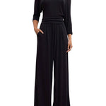 Leset Lauren Pleated Pocket Pant - Vermillion