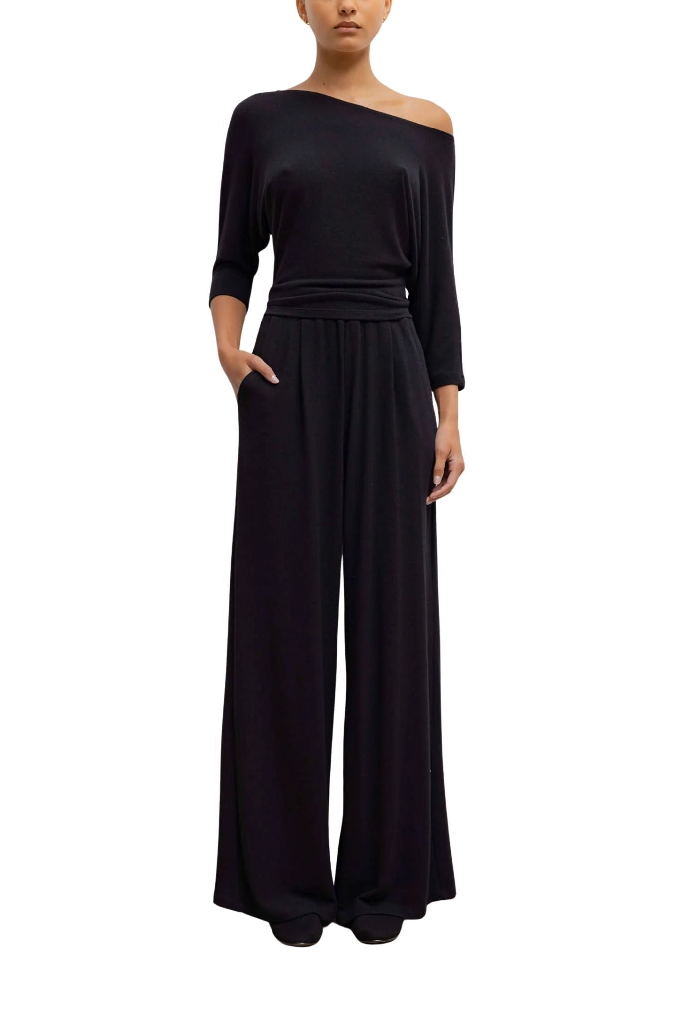 Leset Lauren Pleated Pocket Pant - Vermillion