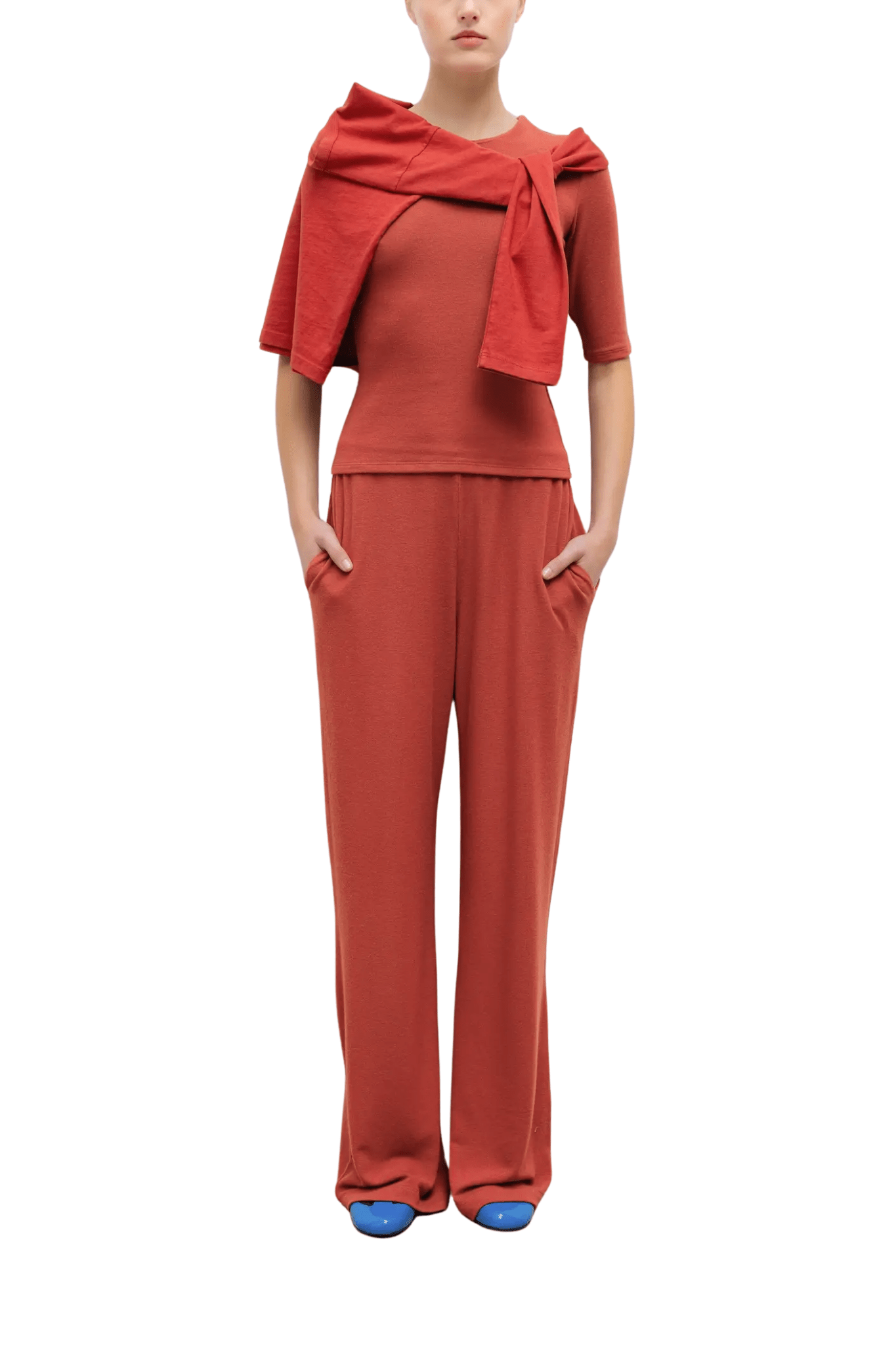 LeSet Lauren Pocket Pant - Vermillion