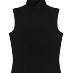 LeSet Lauren Sleeveless Turtleneck - Vermillion