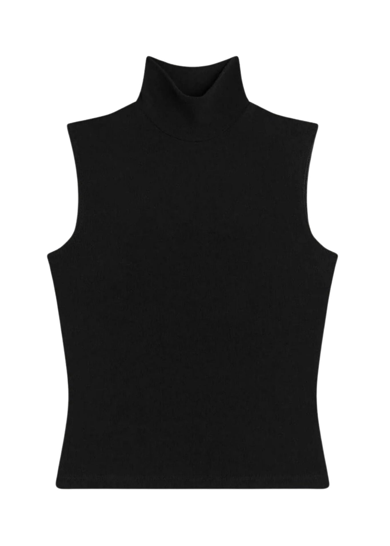 LeSet Lauren Sleeveless Turtleneck - Vermillion