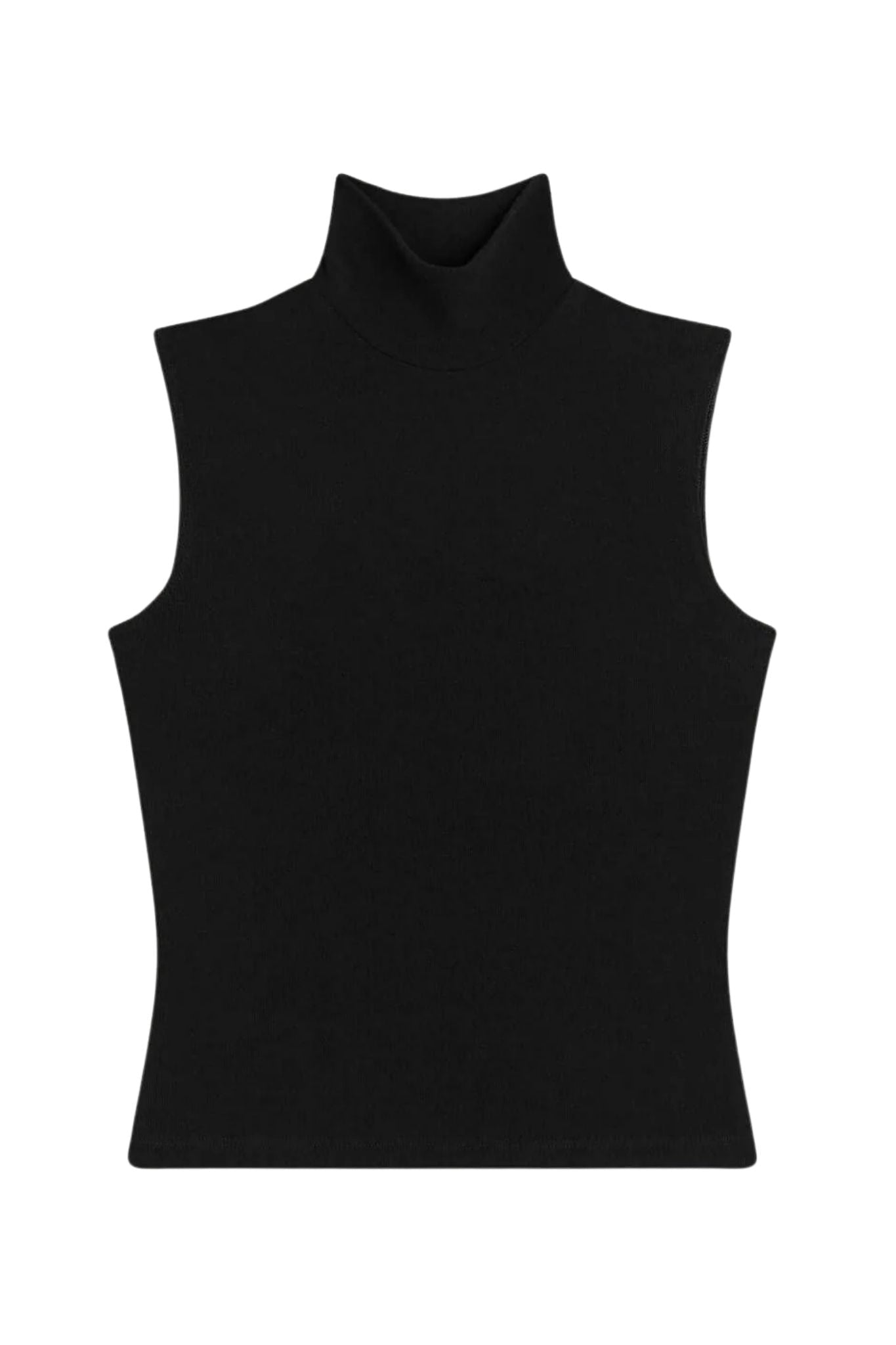 LeSet Lauren Sleeveless Turtleneck - Vermillion