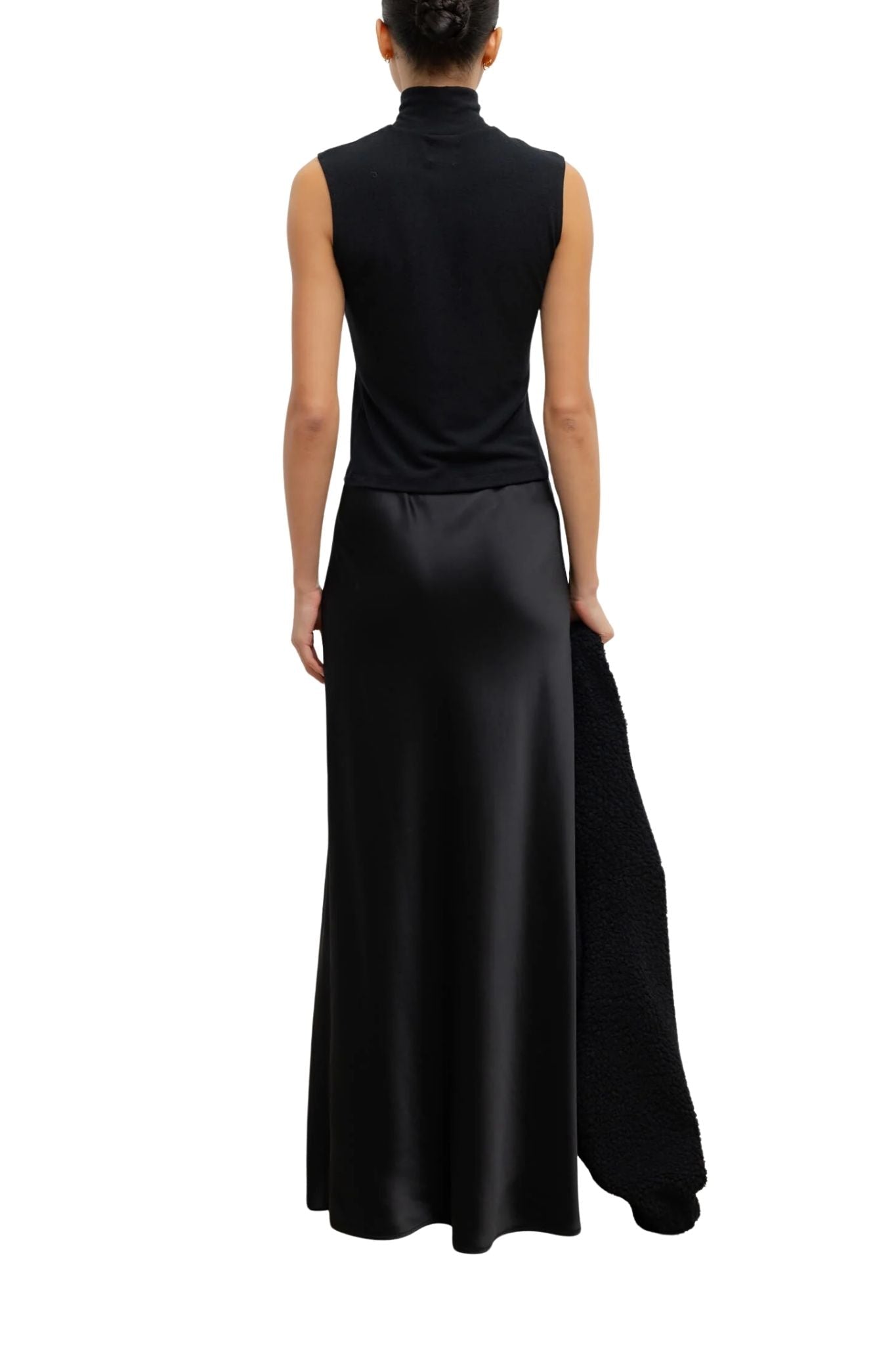 LeSet Lauren Sleeveless Turtleneck - Vermillion