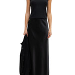 LeSet Lauren Sleeveless Turtleneck - Vermillion