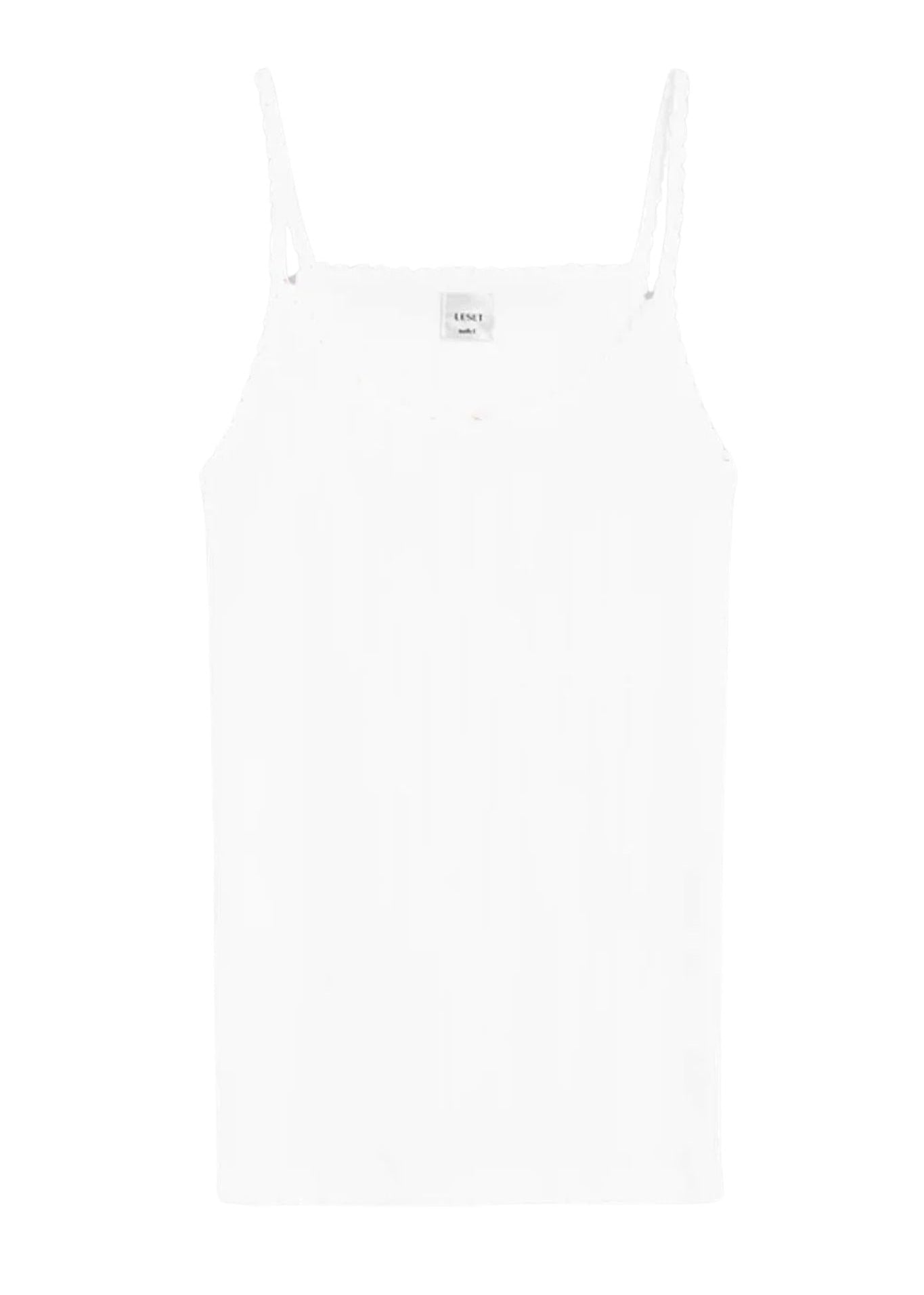 LeSet Pointelle Classic Tank Top - Vermillion