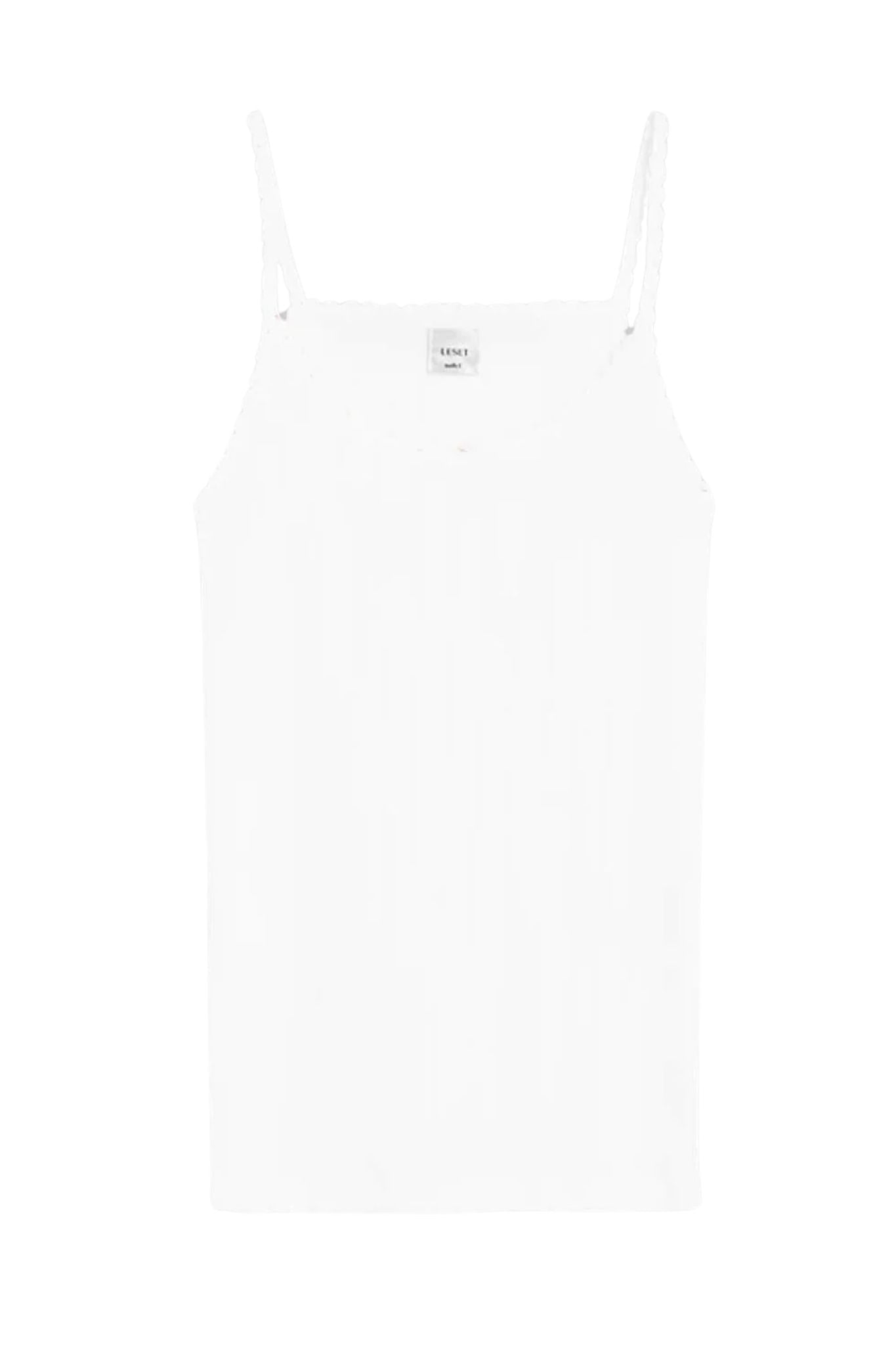 LeSet Pointelle Classic Tank Top - Vermillion