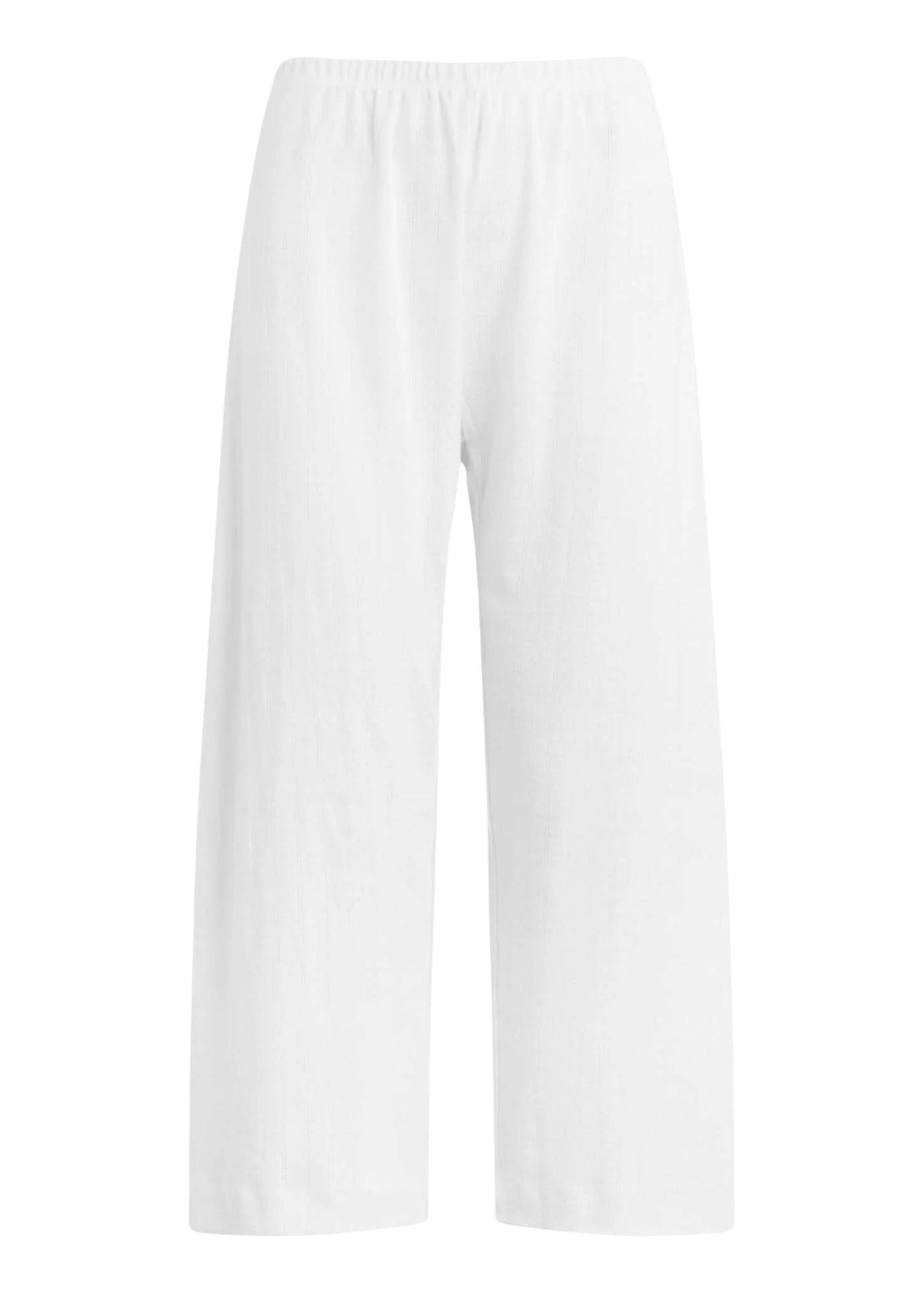 LeSet Pointelle Crop Wide Leg Pant - Vermillion