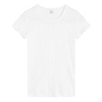 LeSet Pointelle Slim Fit Tee - Vermillion