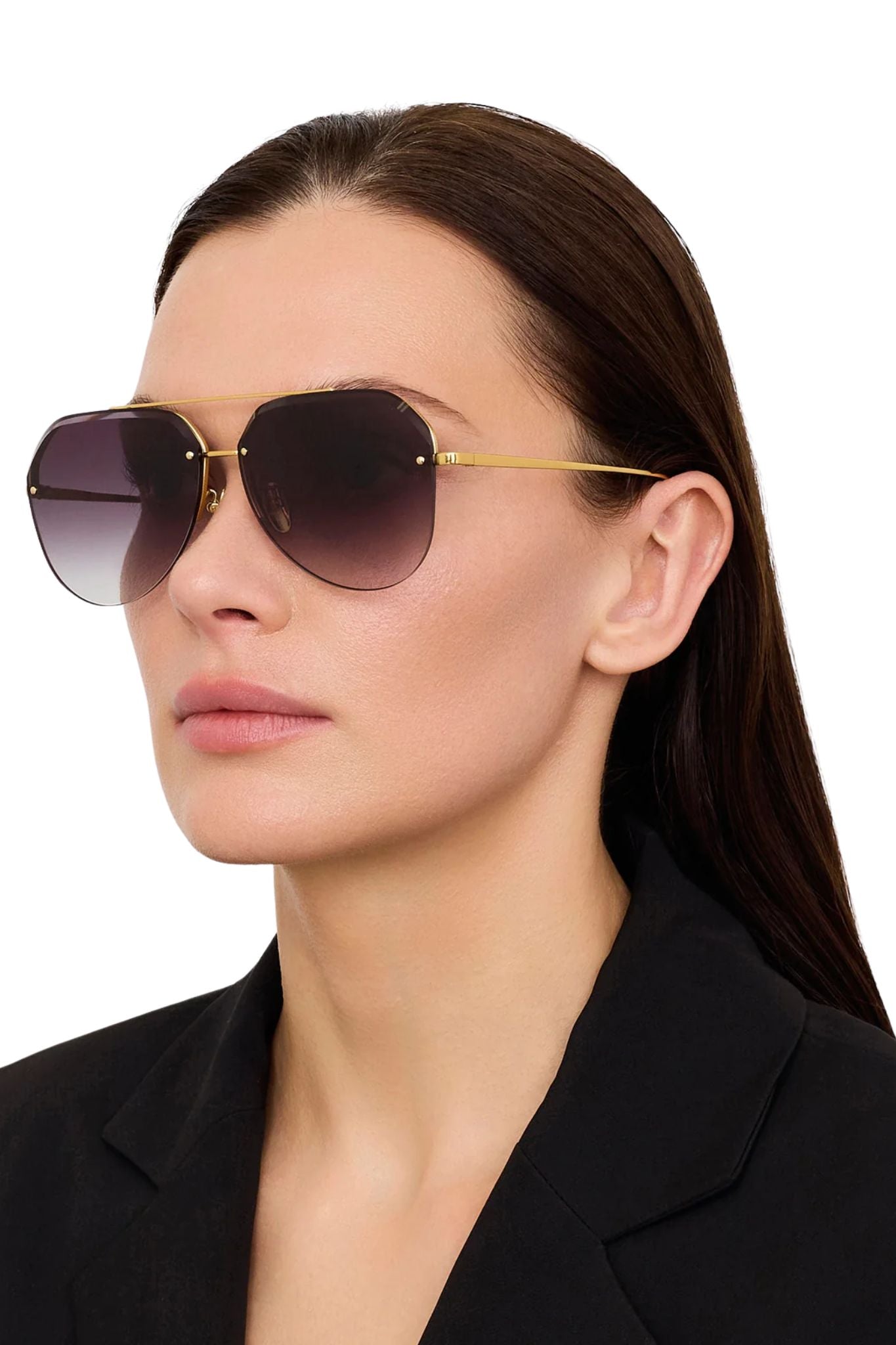 Linda Farrow Quynh Sunglasses - Vermillion