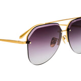 Linda Farrow Quynh Sunglasses - Vermillion