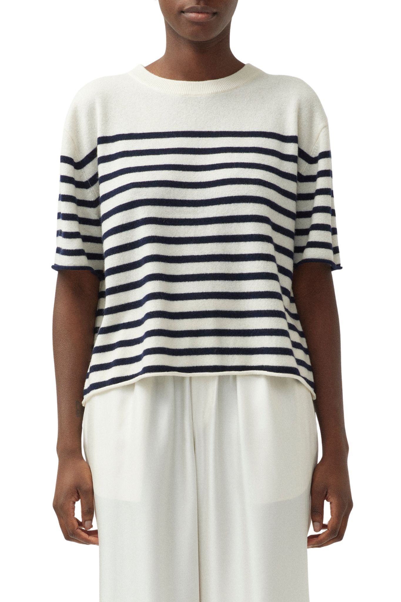 Lisa Yang Cila Stripes T-shirt - Vermillion