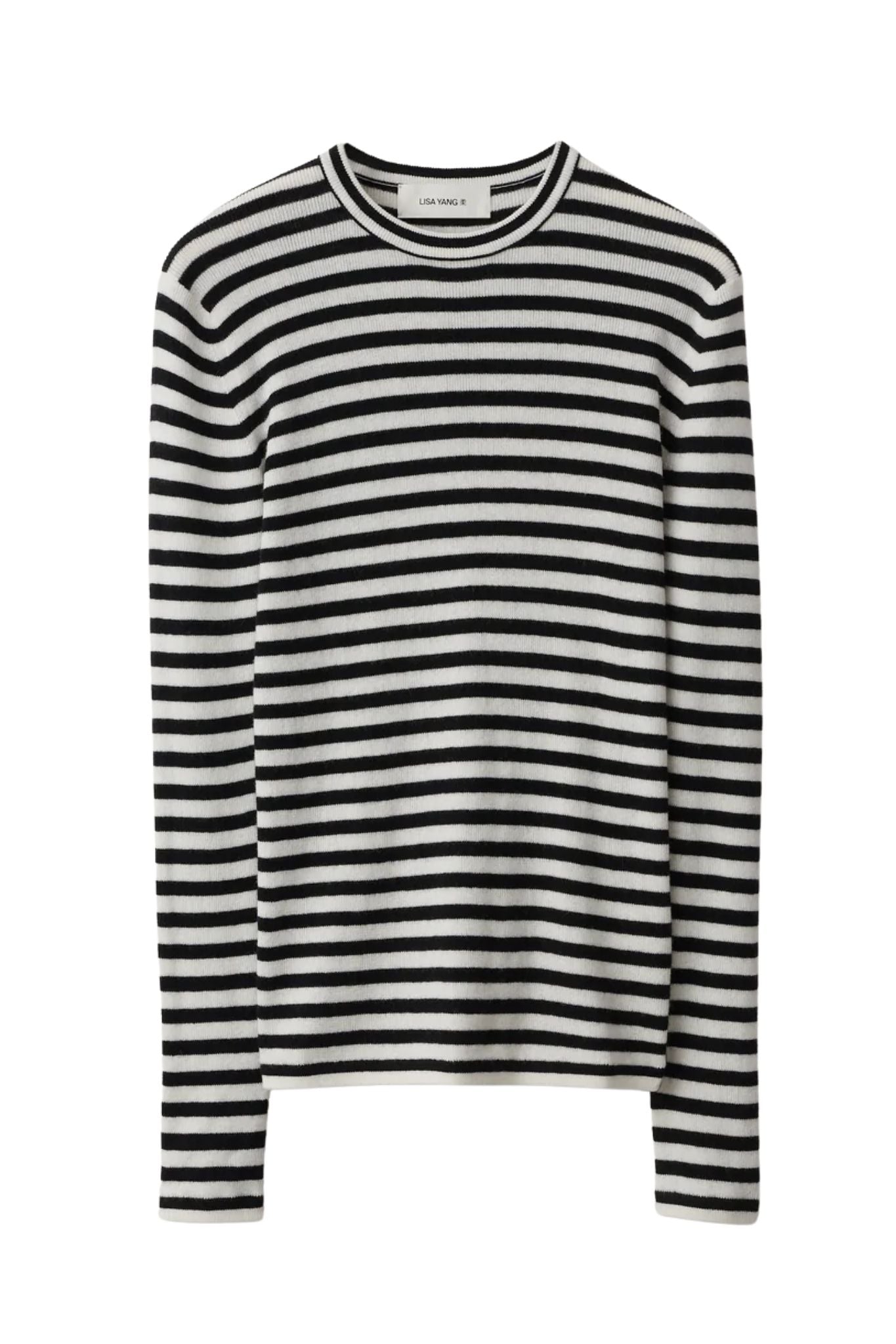 Lisa Yang Vivian Stripes Top - Vermillion
