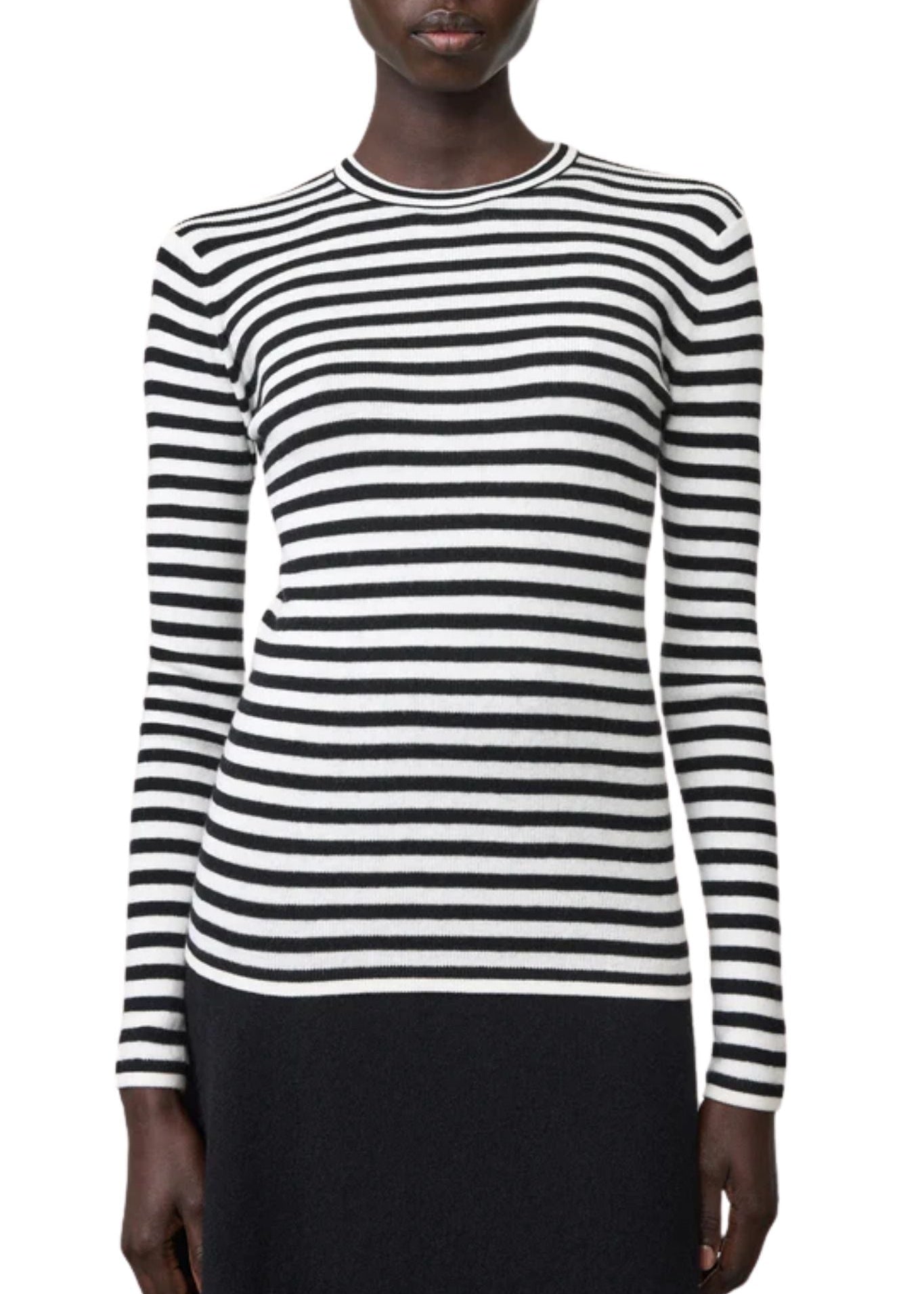 Lisa Yang Vivian Stripes Top - Vermillion
