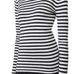 Lisa Yang Vivian Stripes Top - Vermillion