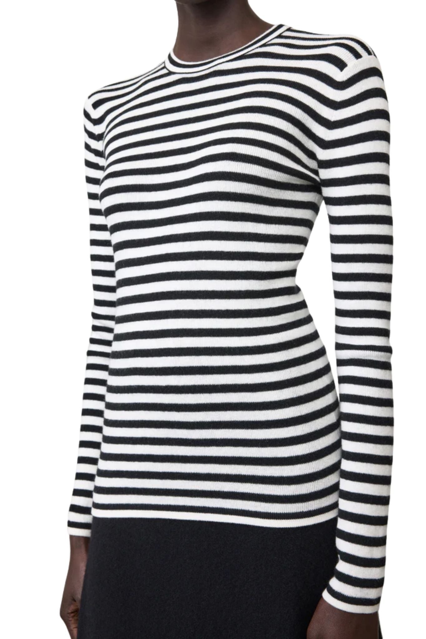 Lisa Yang Vivian Stripes Top - Vermillion