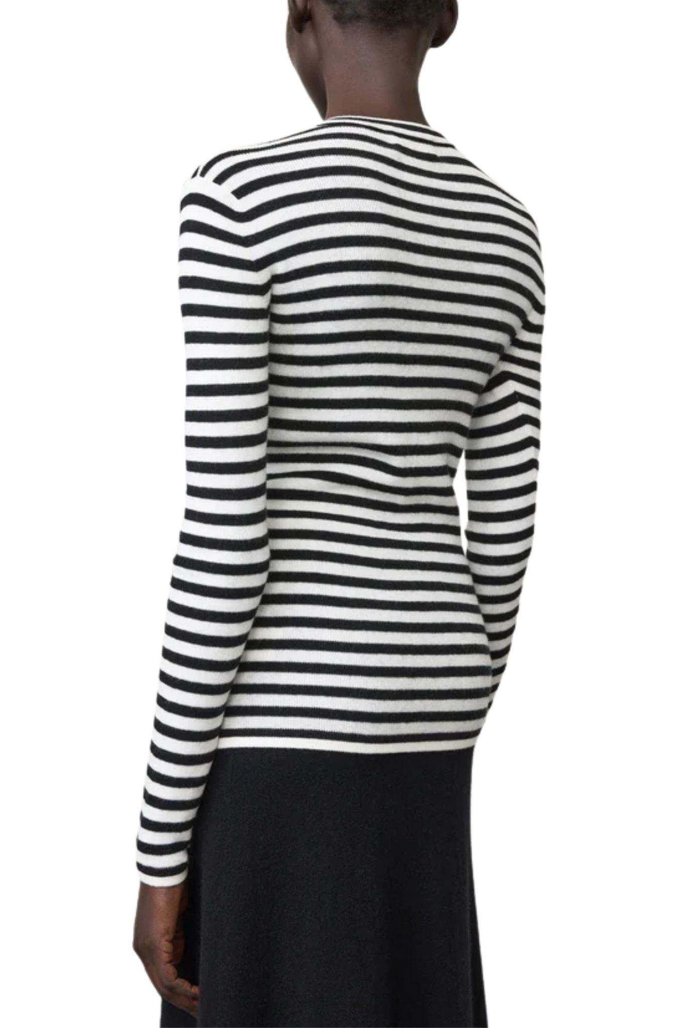 Lisa Yang Vivian Stripes Top - Vermillion
