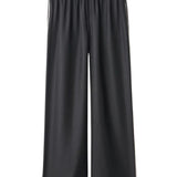 Lisa Yang Wide Leg Trousers With Piping Detail - Vermillion