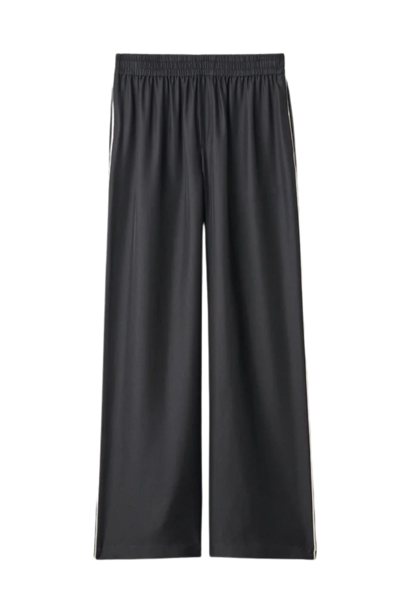 Lisa Yang Wide Leg Trousers With Piping Detail - Vermillion