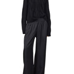 Lisa Yang Wide Leg Trousers With Piping Detail - Vermillion