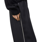 Lisa Yang Wide Leg Trousers With Piping Detail - Vermillion