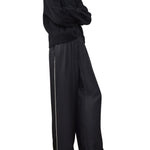 Lisa Yang Wide Leg Trousers With Piping Detail - Vermillion