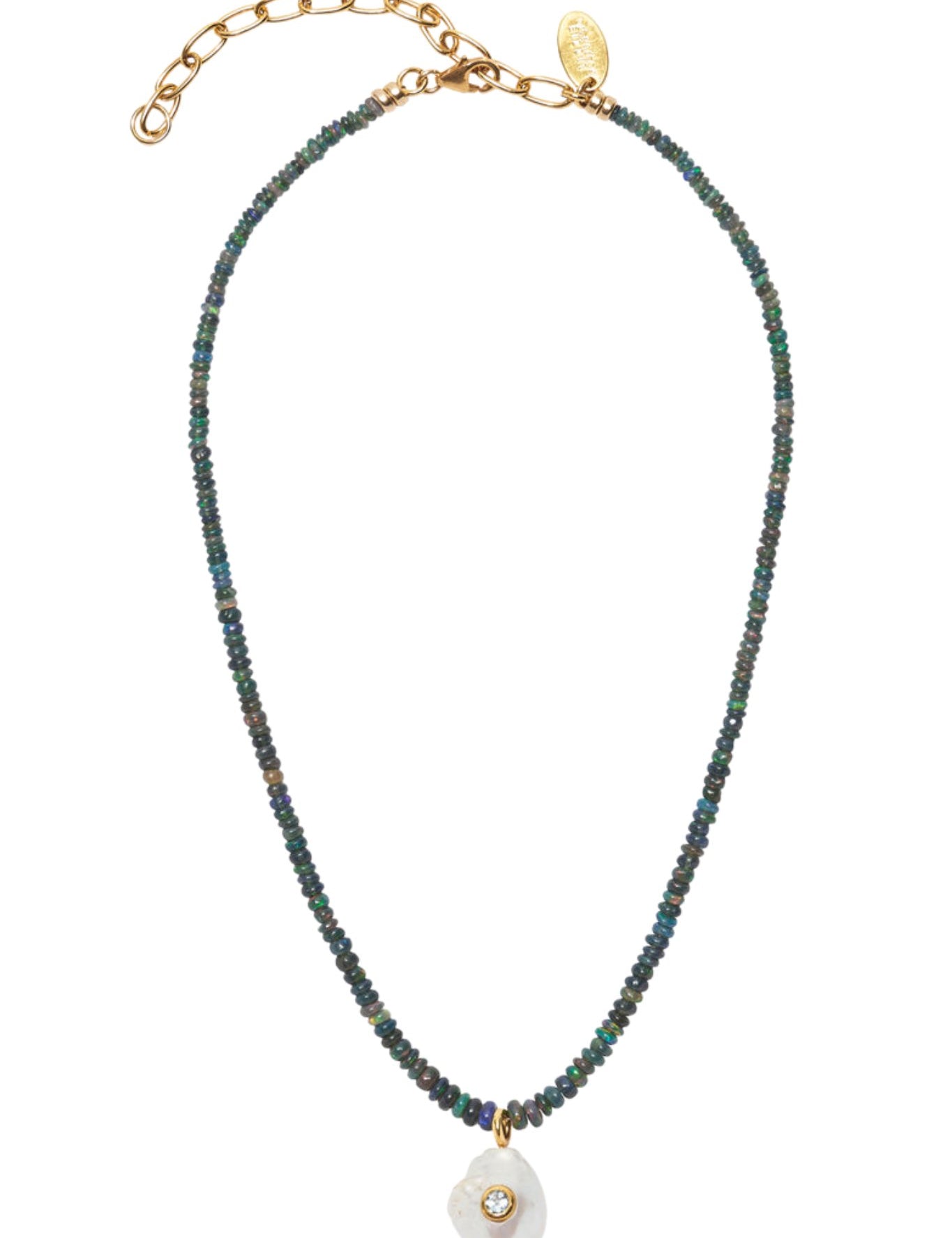 Lizzie Fortunato Castillo Necklace in Black Opal - Vermillion