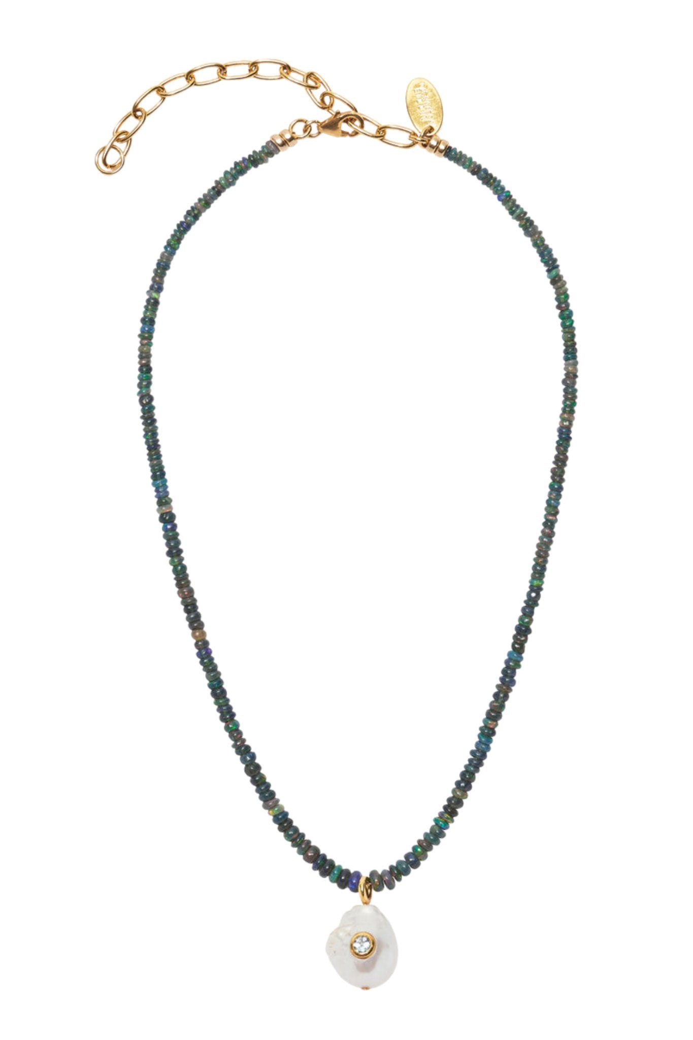 Lizzie Fortunato Castillo Necklace in Black Opal - Vermillion