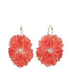 Lizzie Fortunato New Bloom Earrings in Poinsettia - Vermillion