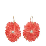 Lizzie Fortunato New Bloom Earrings in Poinsettia - Vermillion