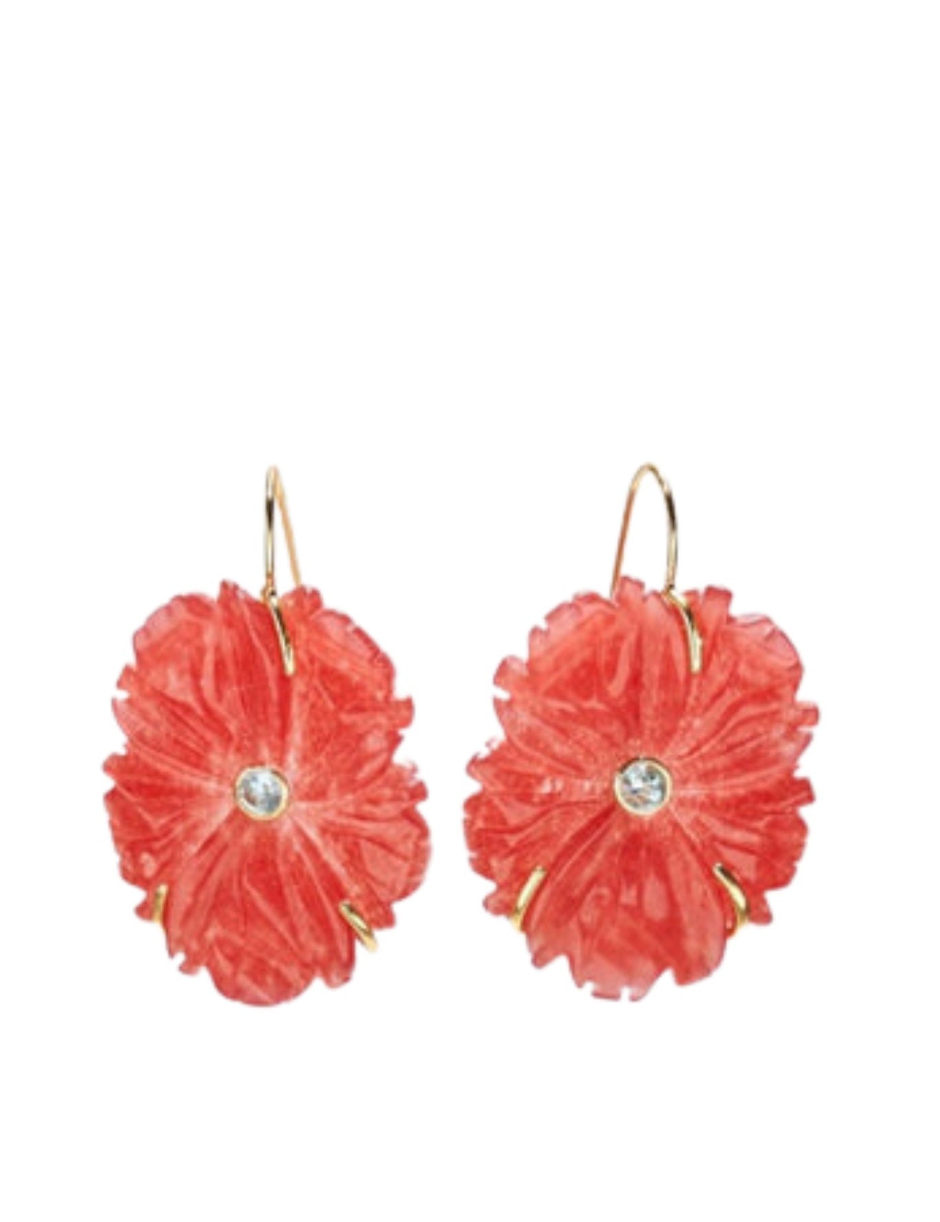 Lizzie Fortunato New Bloom Earrings in Poinsettia - Vermillion