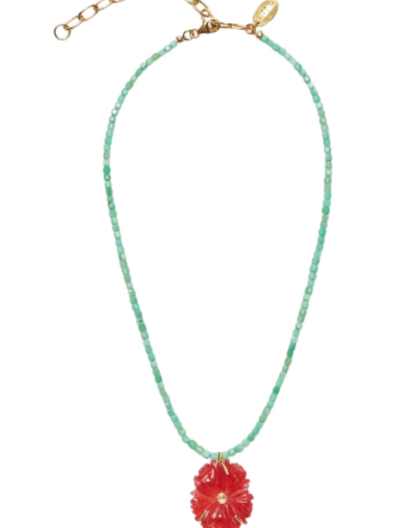 Lizzie Fortunato New Bloom Necklace in Poinsettia - Vermillion